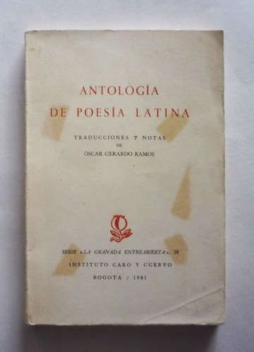 Oscar Gerardo Ramos - Antologia De Poesia Latina