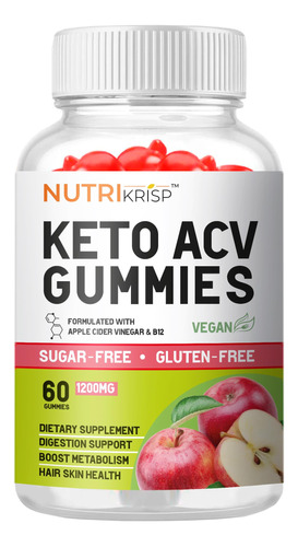 Nutrikrisp Gomitas Organicas Keto Acv Para Perder Peso, Sin