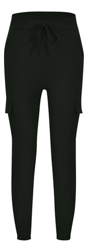 Terno De Trabalho Feminino Com Várias Bolsas R Pants, Casual