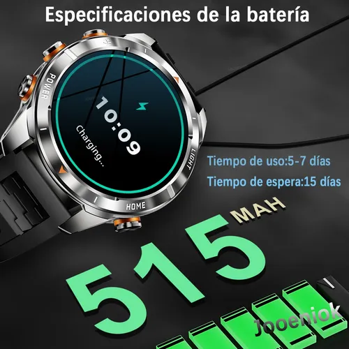 Reloj Inteligente Hombre Deportivo Impermeable 1.46'' Smartw