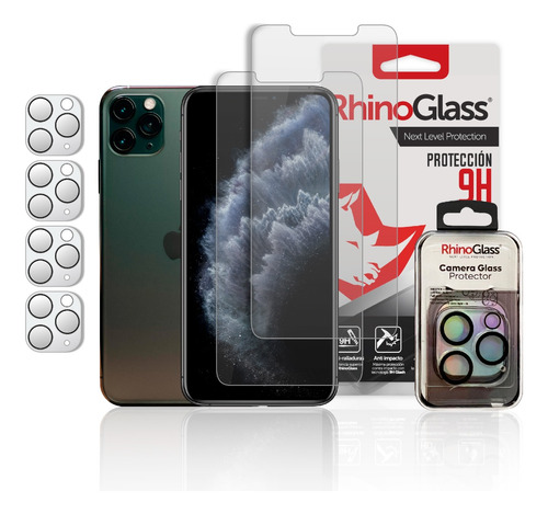 4 Mica Cámara Para iPhone 11 Pro Rhinoglass