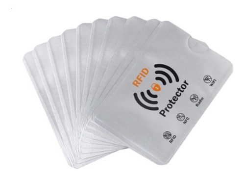 2 Protetor Rfid Cartão De Crédito Anti Clonagem Anti Fraude