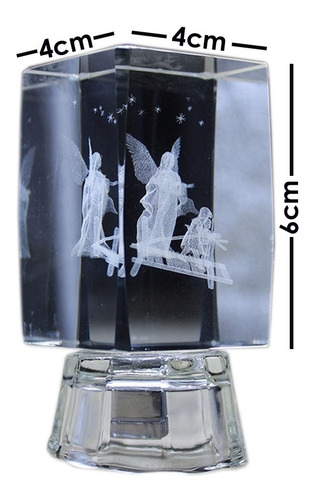 Imagen 2 de 10 de 18pz Recuerdo Personalizado Cristal 3d Luz Boda Bautizo Etc