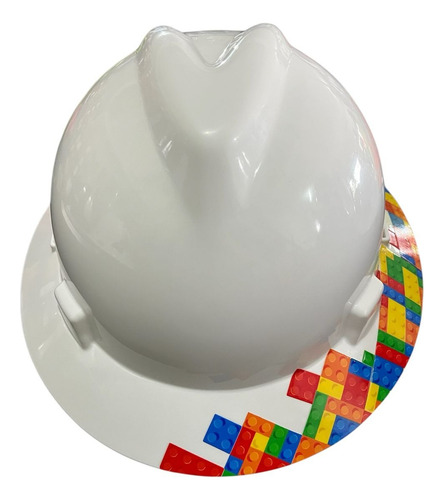 Casco De Seguridad Msa Diseño Impresion Uhd Uv 5020 Blanco