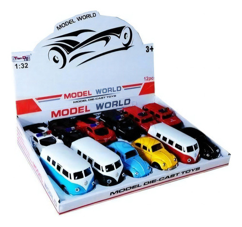 Kit 12,miniaturas Carros Mede 13 Cm Cada Variados Cor Branco