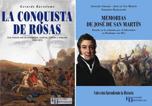 Imagen 1 de 1 de Combo Memorias De San Martín + Conquista De Rosas