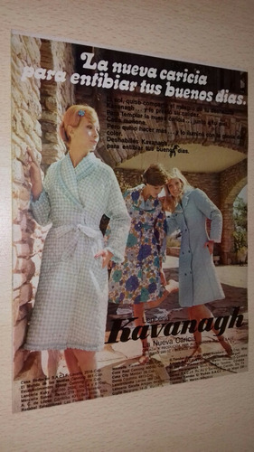 P344 Clipping Publicidad Lenceria Kavanagh Año 1974