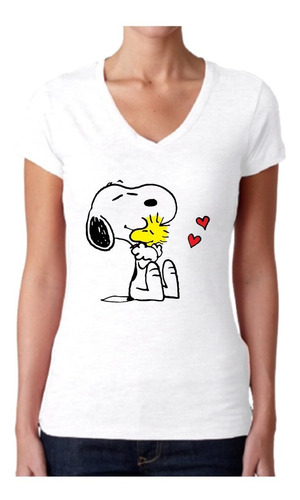 Playera Blusa Snoopy Corazones Dama Mujer Infantil