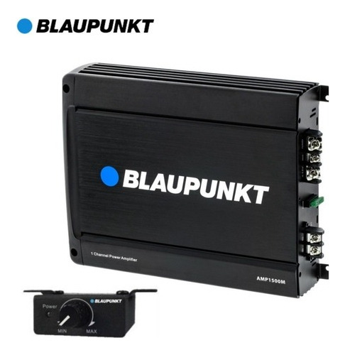 Amplificador para autos, pickups & suv Blaupunkt Monoblock AMP1500M clase AB con 1 canal y 1500W