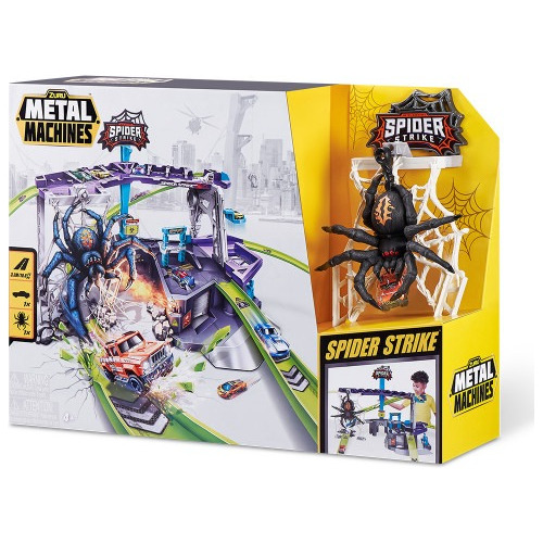 Pista Autos Spider Strike Metal Machines Zuru Sharif Express