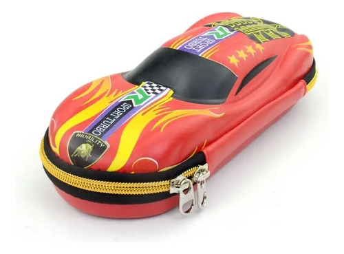 Estuche Escolares Auto De Carrera 3d - Estilo Lamborghini