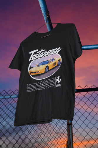 Playera Ferrari Testarossa 100% Algodón | Forjado Autos