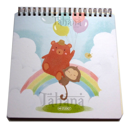 Cuaderno Dibujo Bitacora Infantil Niños Tiernos Animales