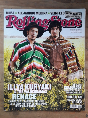Revista Rolling Stone N° 175 Illya Kuryaki Año 2012