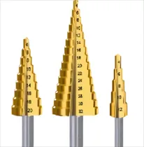Comprar Set 3 Brocas Cónicas Hss Acero Rápido Titanio Metal  4-32 Mm