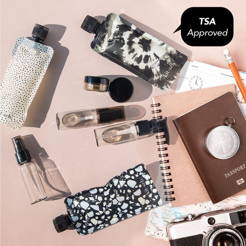 Botellas De Viaje Modernas Contenedores Tarro Bolsa Portatil