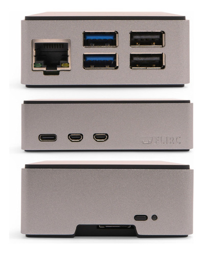 Carcasa Raspberry Pi 5 Disipador Aluminio Pad Térmico Flirc