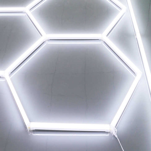 Lámpara De Techo Led Hexagonal 6500k Blanco Frío