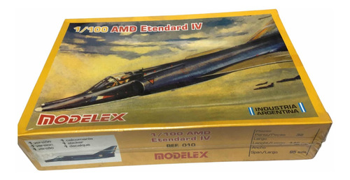 Avión Etendard Iv Escala 1/100 Modelex La Plata