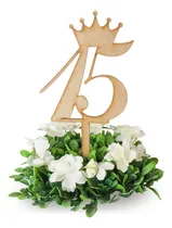 Comprar 10 Centros D Mesa Xv \u002F 15 Años Con Número Mariposa  Rb74