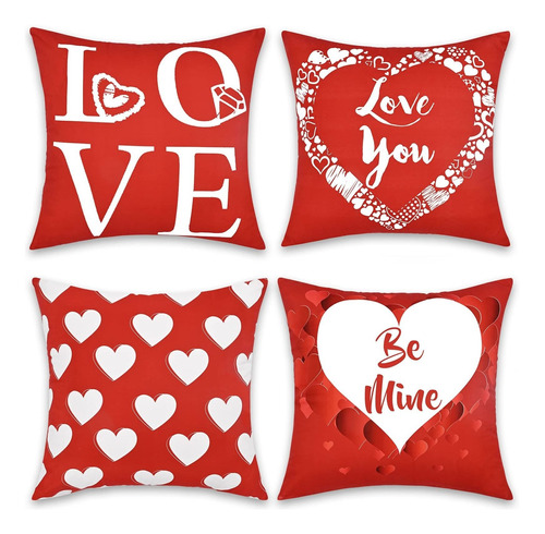 Fascidorm 4 Funda Almohada Para Dia San Valentin Regalo 20 X