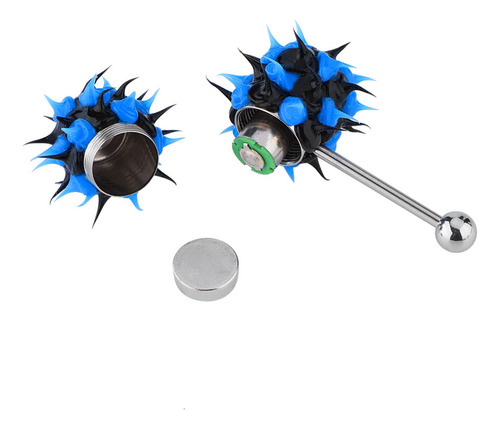 Piercing Para Lengua Vibrante Con Cuerpo De Acero Inoxidable