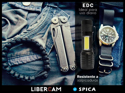 Imagen 8 de 10 de Linterna Táctica 1500 Lúm 18650led Cree Xml
