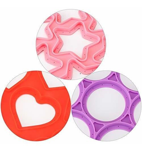 Molde De Silicona Para Panqueques Y Huevos Fritos - 3 Pack