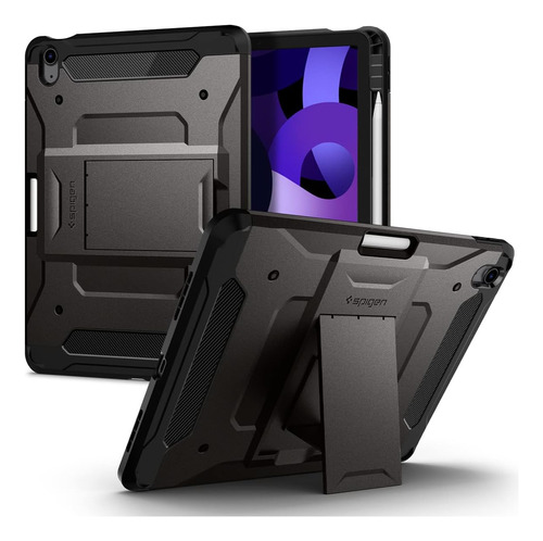 Funda Spigen Tough Armor Pro Para iPad Air 4th/5th Gunmetal