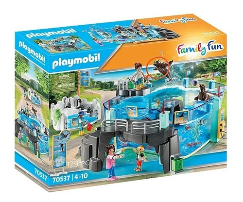 Figura Armable Playmobil Family Fun Club Aquarium 129 Piezas