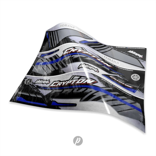 Imagen 1 de 9 de Calcos Yamaha New Crypton Modelo 2018 /plottergraf Adhesivos
