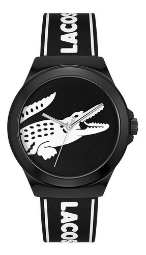 Relógio masculino Lacoste Neocroc 2011185 Ss Cor de fundo: cor de fundo preta, cor de malha preta, cor do bisel: preto