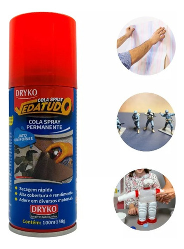 Cola Spray Permante 100ml Secagem Rápida