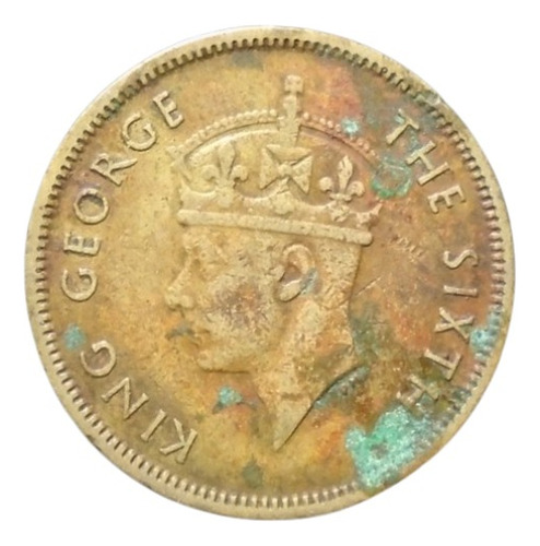 Hong Kong 10 Cents 1950 Hk#01 (Usado)