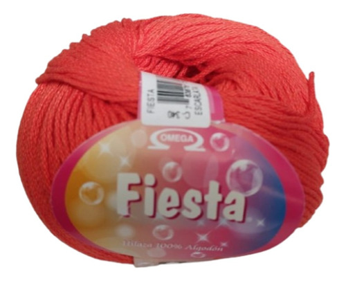 Hilaza Fiesta 100% Algodón Madejas De 100g Color Escarlata