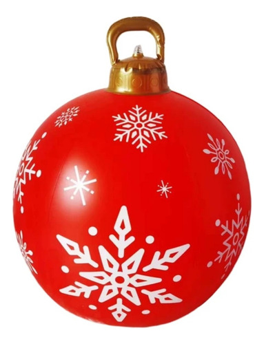 Esfera Inflable Gigante Decoración Navidad Pvc Copos De Niev