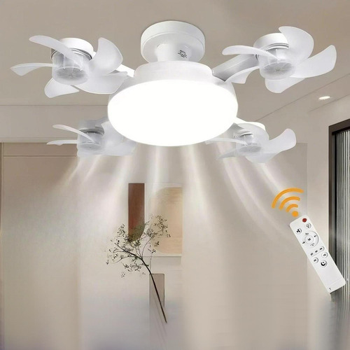 Luz De Ventilador De Techo Led 4 Cabezas De Ventilador 55cm