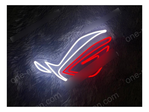 Letrero Led Neon Rog Logo Game Ancho 40cm Luminoso