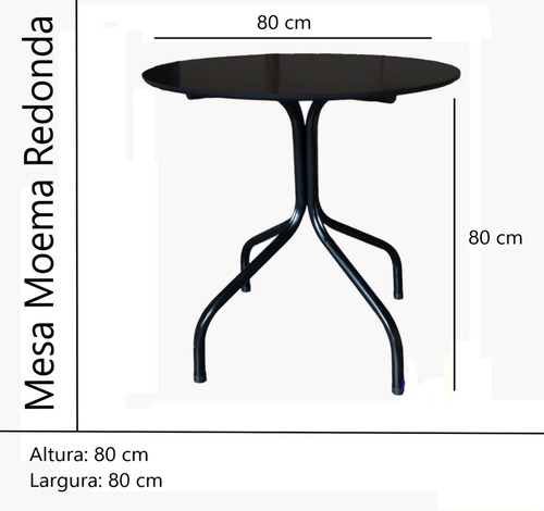 Jogo Conjunto De Mesa 80x80 Com 4 Cadeiras Gruvyer Moderna