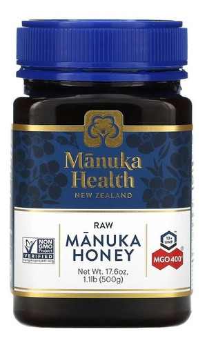 Miel Manuka Mgo +400 Umf 13+ Nueva Zelanda Honey No Gmo 500g