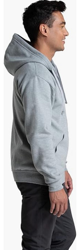 Fruit Of The Loom® Oversoft Gray Sudadera Forro Polar Gorro
