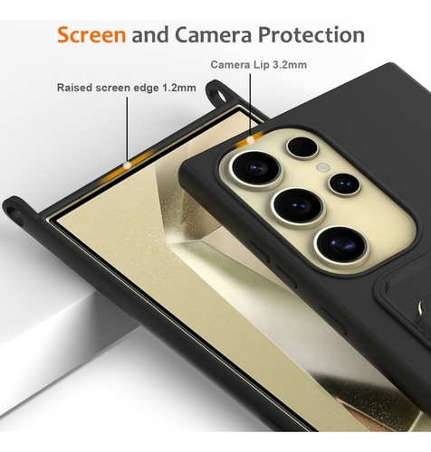 Funda De Silicona Sólida For Samsung Con Cordón, Duradera