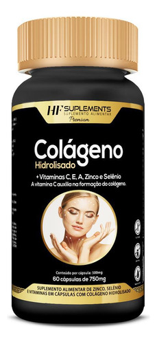 30x Colageno Hidrolisado + Vitaminas 60caps Hf Suplements