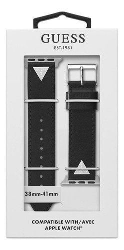 Correa Para Apple Watch Marca Guess Smart Watch Band Ancho 38 Mm Color Negro 2