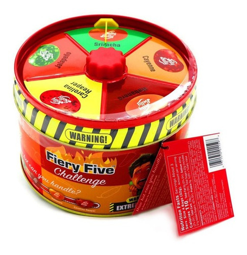 Bala Bean Boozled Jelly Beans Tin Spinner Fiery Five Hot 95g