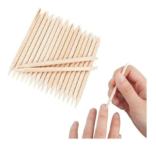 Palito De Naranjo,manicura,palitos De Madera Para Uñas,x12un