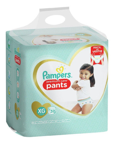 Pampers Pants Premium Care Pack Mensual Xg X52u