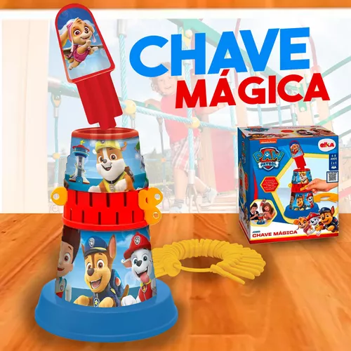 Jogo Infantil Chave Magica Patrulha Canina 32 Chaves Elka