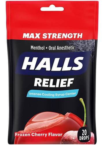 Caramelo Halls Relief Soothes Sore Throats Cherry Importadas