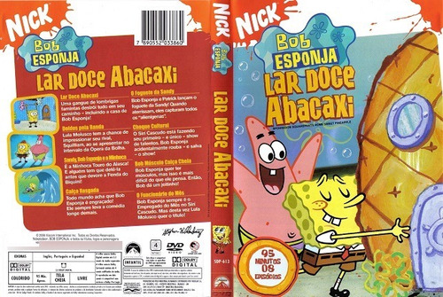 Dvd Bob Esponja Lar Doce Abacaxi